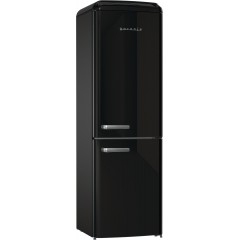 Gorenje ONRK619EBK Retro Ψυγειοκαταψύκτης 300lt NoFrost Υ194xΠ60xΒ66.1εκ. Μαύρος
